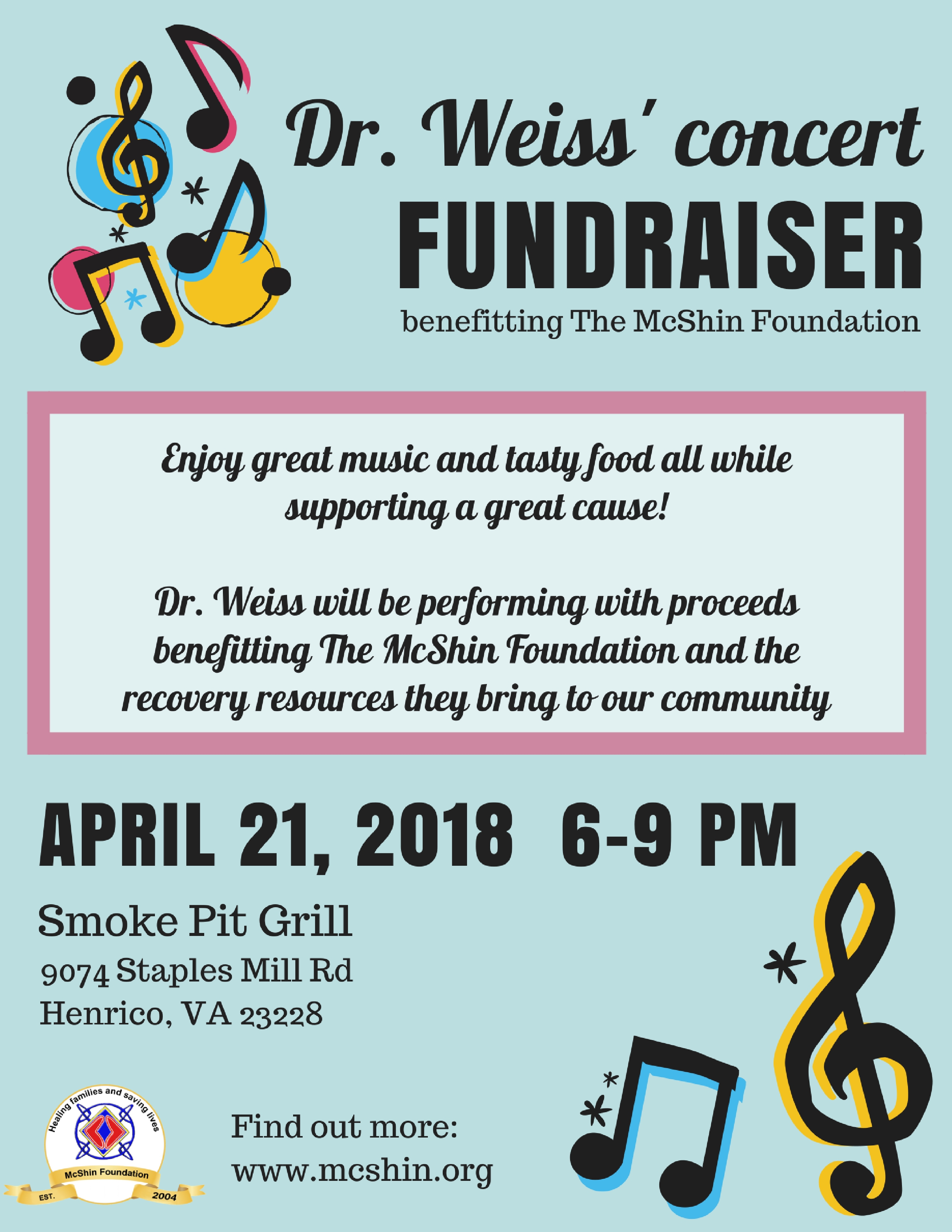Dr. Weiss' concert fundraiser