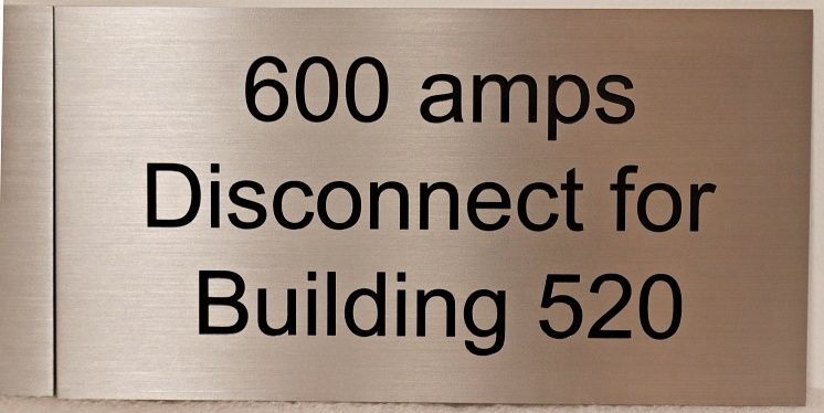M8189 - Polished Aluminum Building Sign 