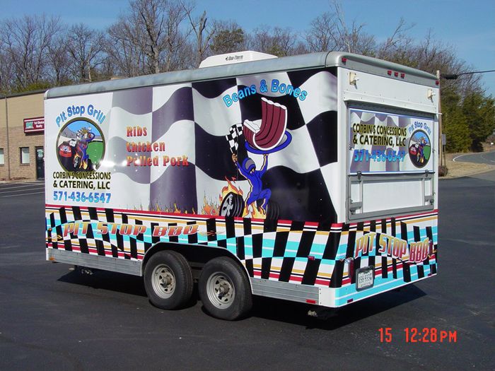 Pit Stop Grill Trailer Graphics