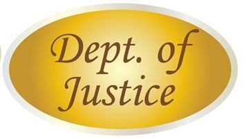 Department of Justice Wall Plaques