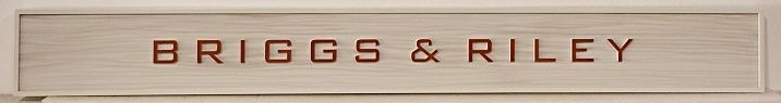 SA28077 - Carved and Sandblasted HDU Sign for "Briggs & Riley"