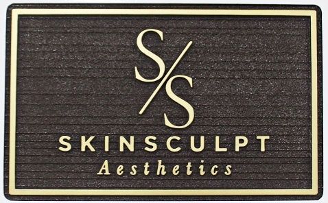 B11371 - Carved and Sandblasted HDU Sign for "Skinsculpt Aesthetics"