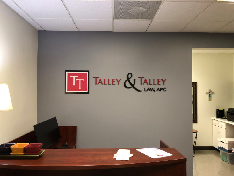 3D Logo Lobby Signs | Law Firms | Laguna Hills CA
