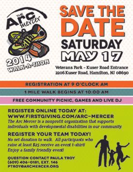 The Arc of Mercer County 2014 Walkathon : Calendar of Events : News : The  Arc of New Jersey