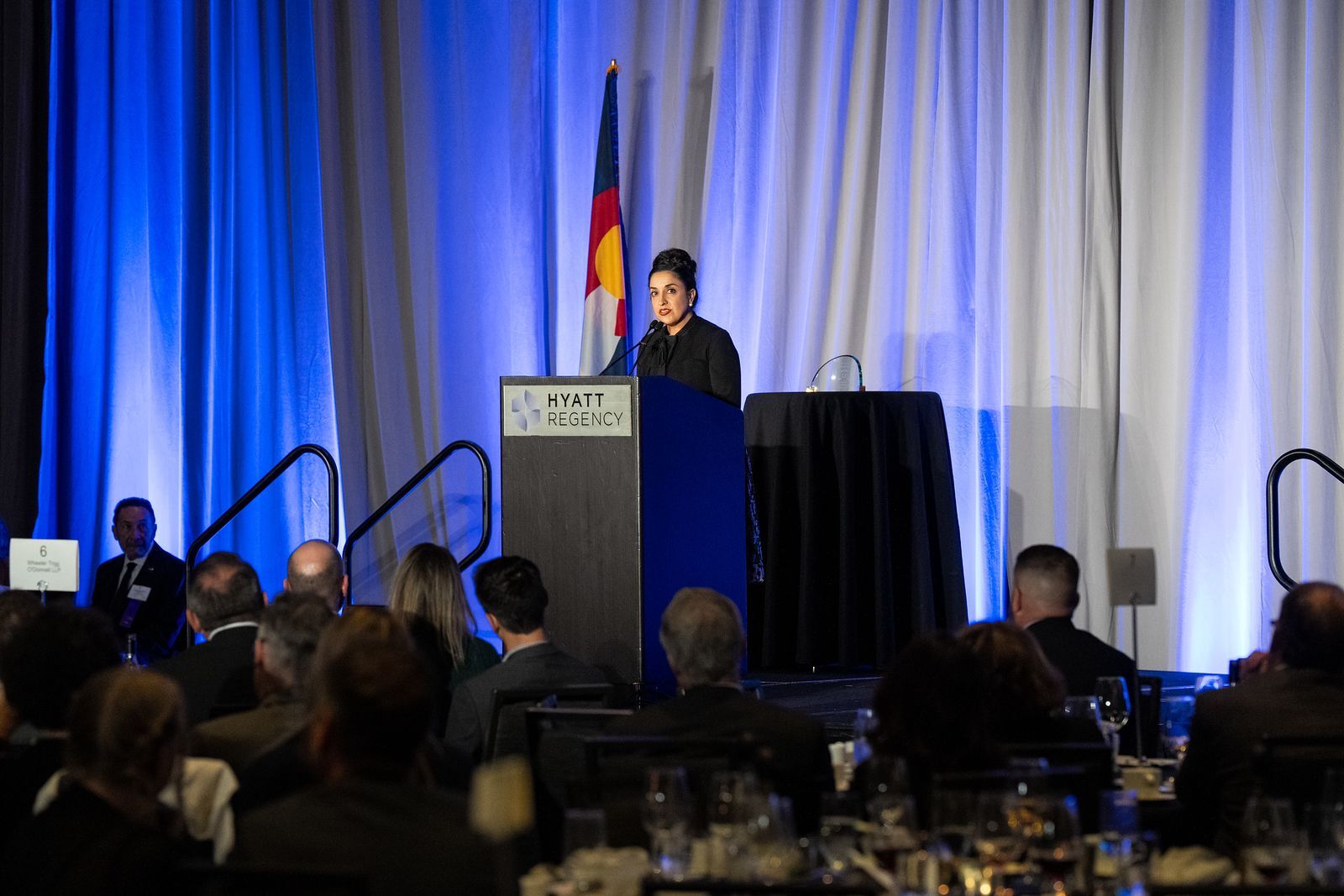 Justice Susan Blanco at the 2025 Judicial Excellence for Colorado Awards Dinner