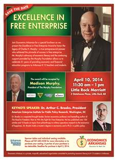 Sponsorships Now Available for Spring 2014 Excellence in Free Enterprise Awards Luncheon