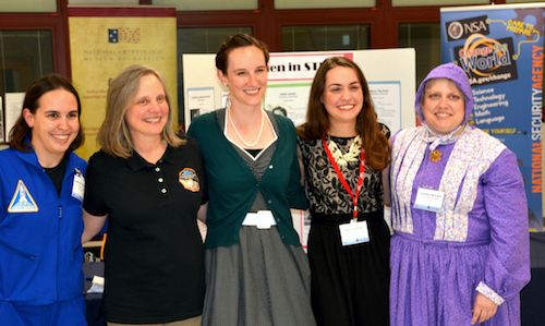 Howard County Math Festival 2015 - women dressed as famous women in science