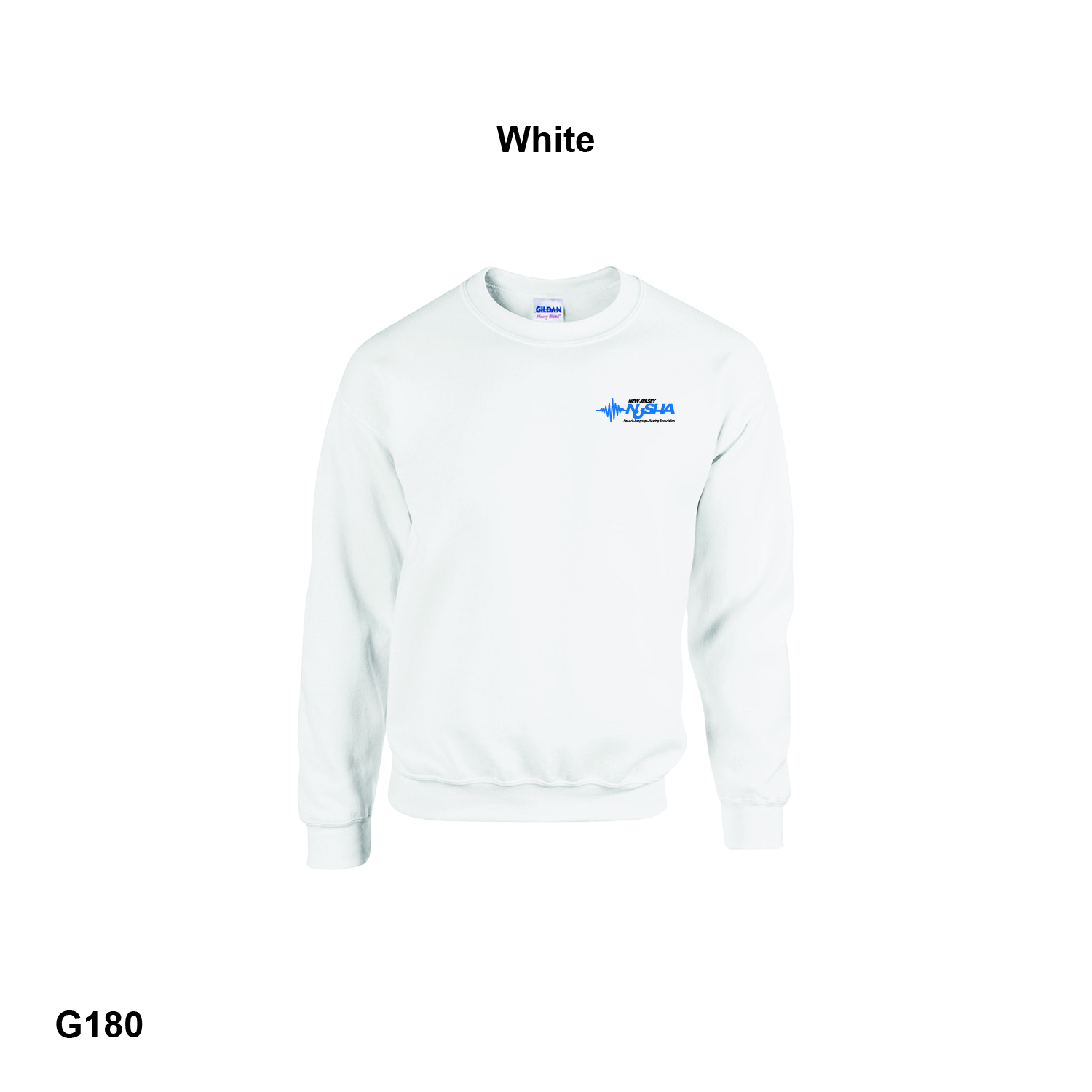 NJSHA LOGO - Gildan Adult Heavy Blend™ Fleece Crew