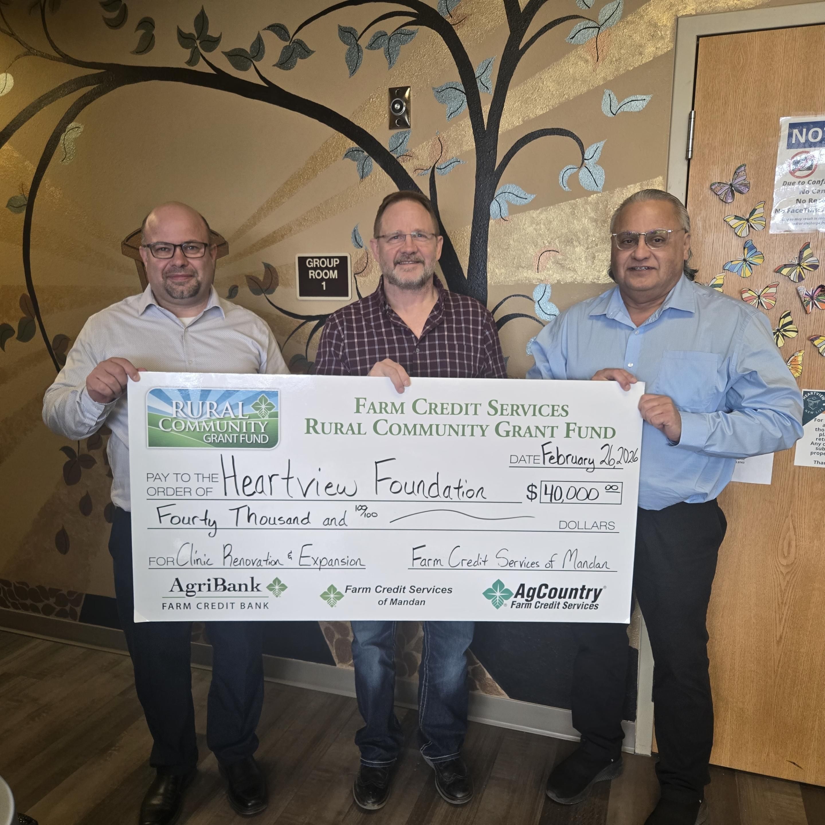 AgCountry Farm Credit Services & Farm Credit Services of Mandan Invest $40,000 in Heartview's OTP Expansion