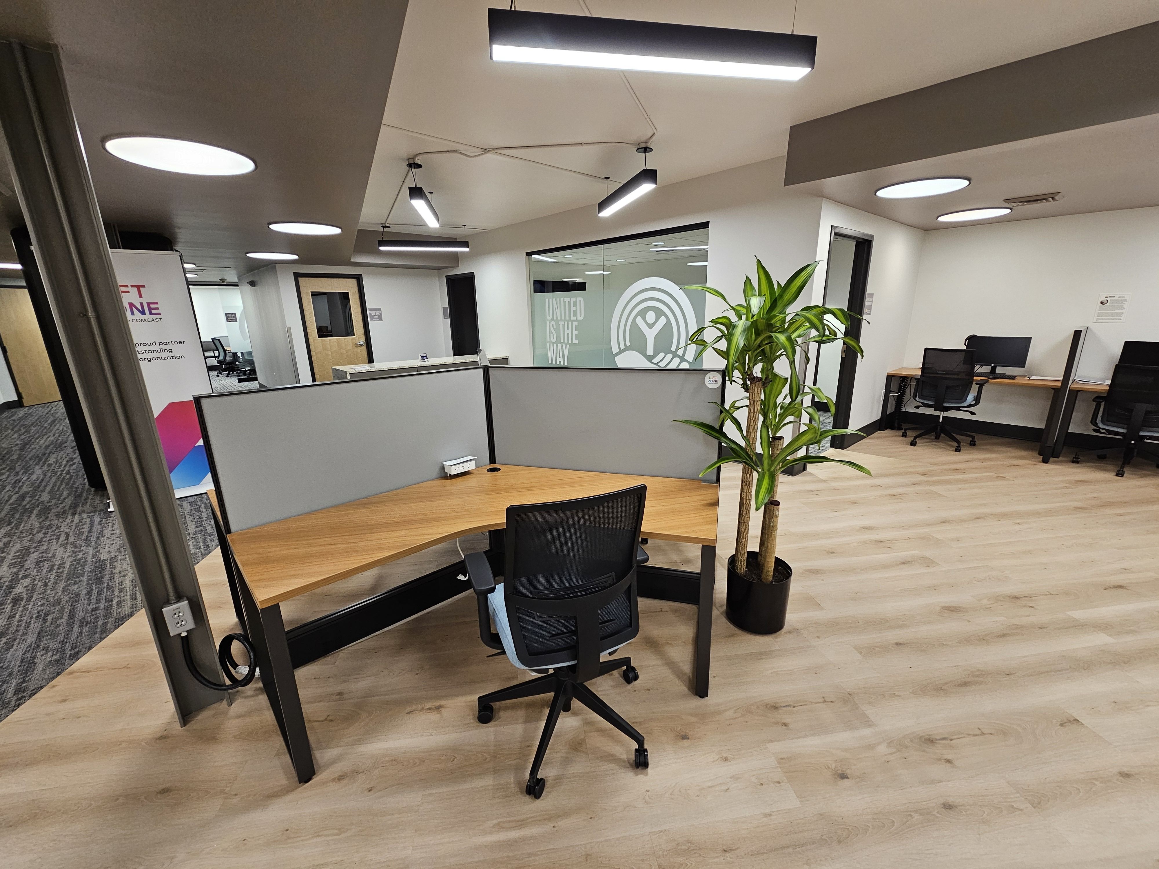 Image of the Behnken Nonprofit Learning Campus coworking spaces.