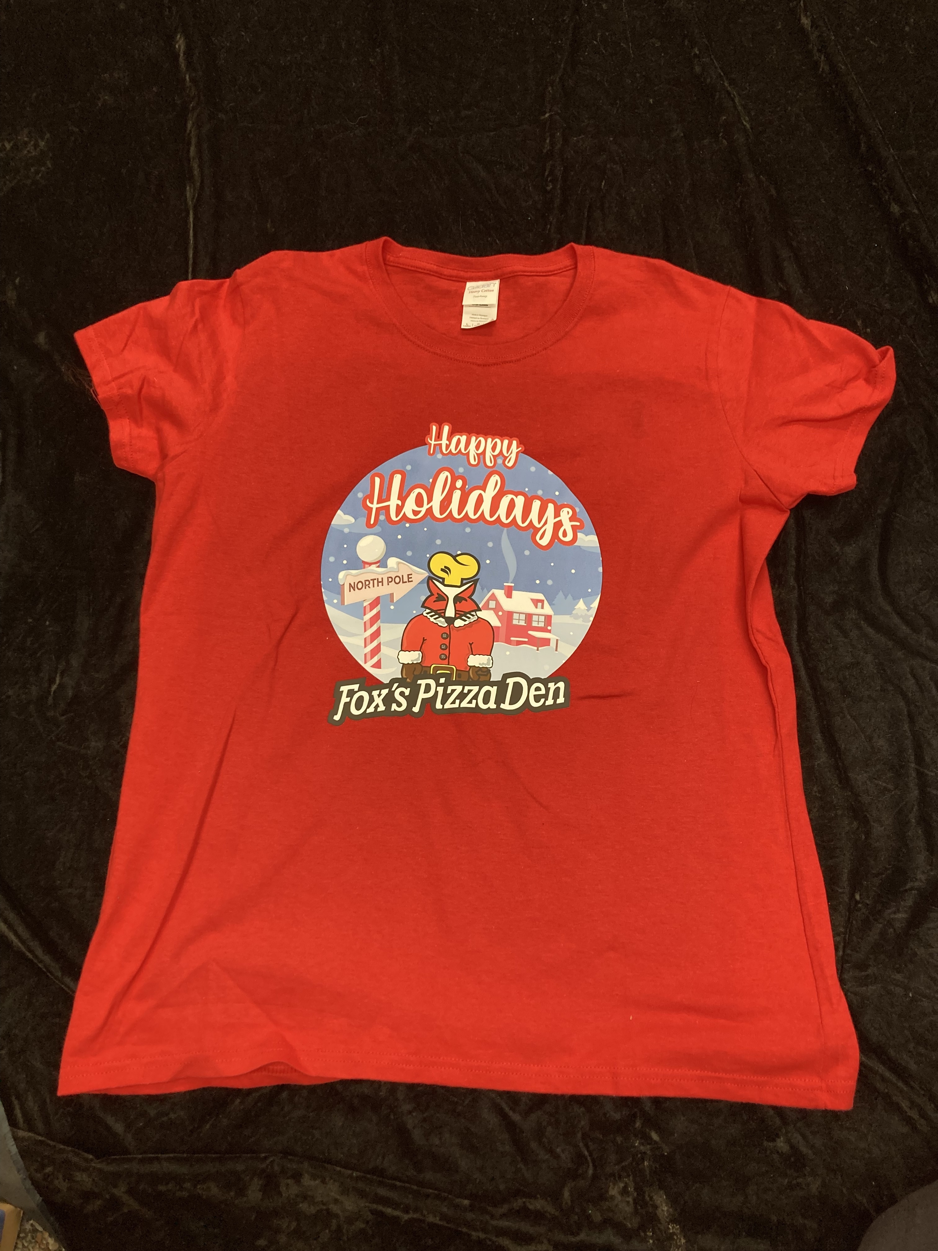 SALE 2025 Holiday Logo - LADIES XL Red T-Shirt