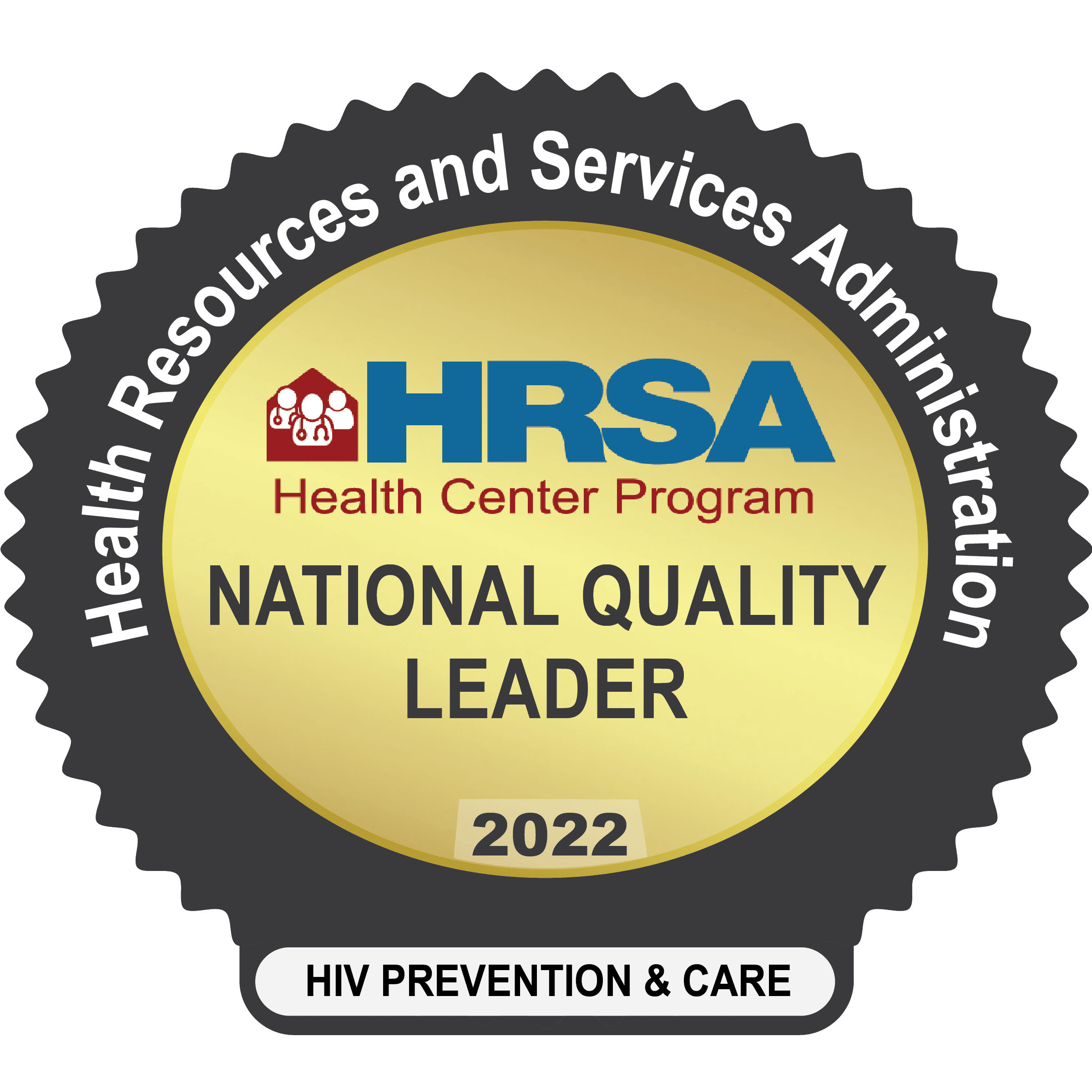 Health Resources and Services Administration - National Quality Leader 2022 HIV Prevention & Care