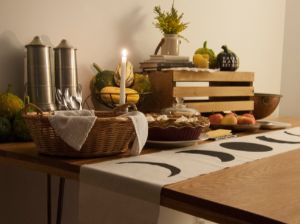 Salem-inspired tablescape using thrifted finds from Goodwill