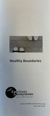 Item #100 — "Healthy Boundaries" Pamphlet (New in 2021)