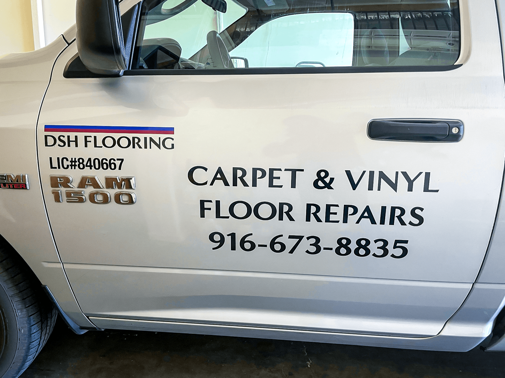 DSH Flooring Cut Vinyl Lettering