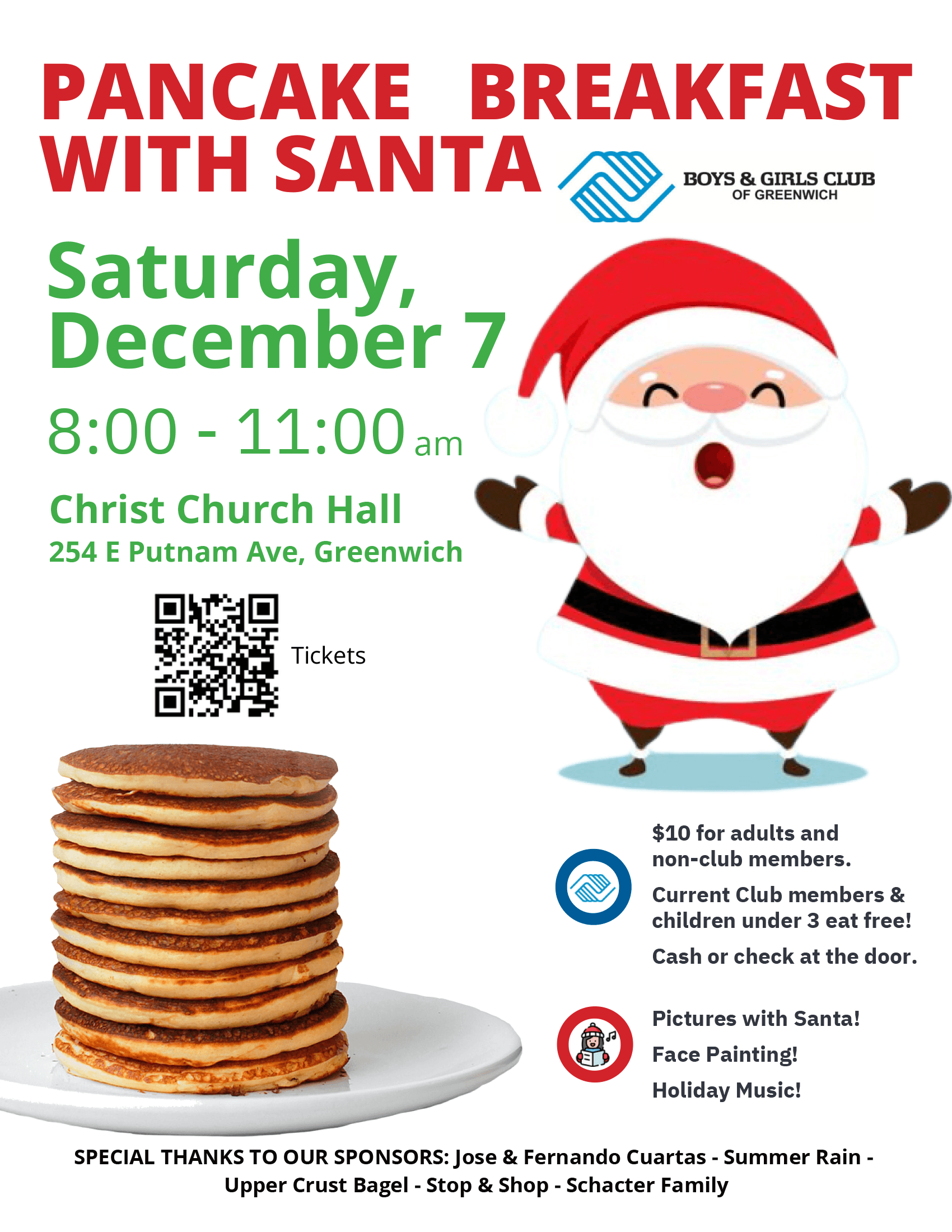 Pancake Breakfast with Santa