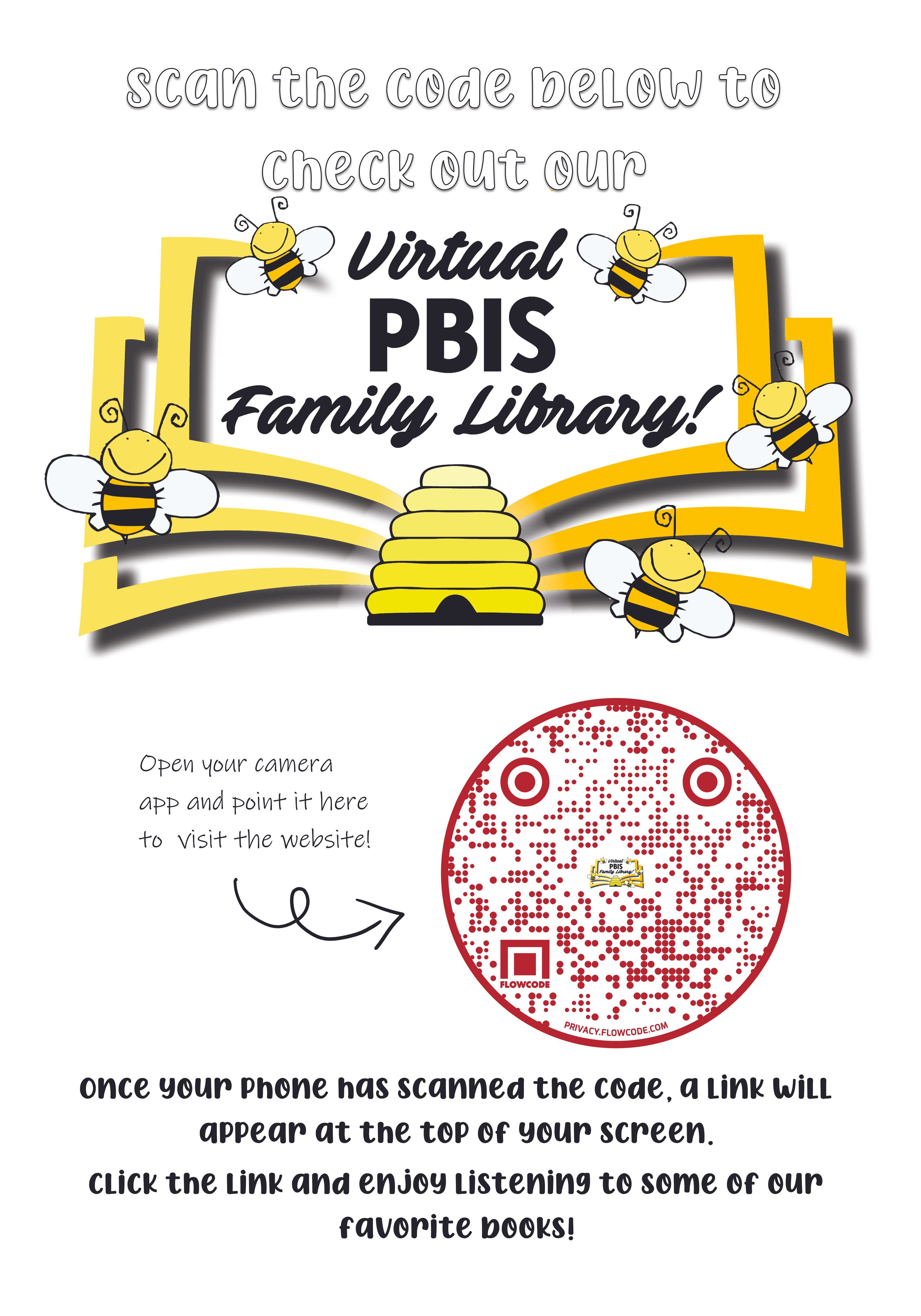 PBIS Library QR Code Poster