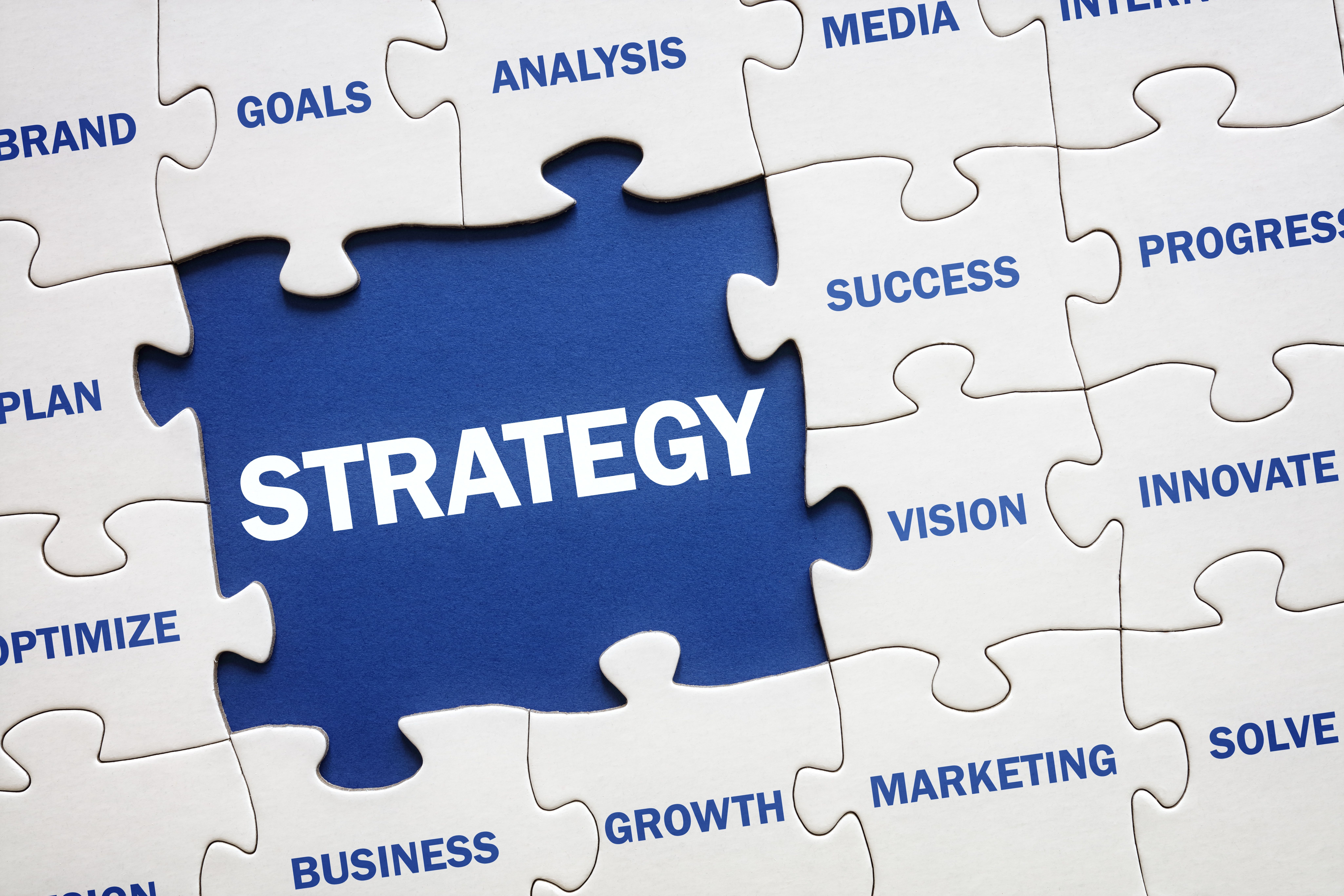 Business strategy jigsaw puzzle