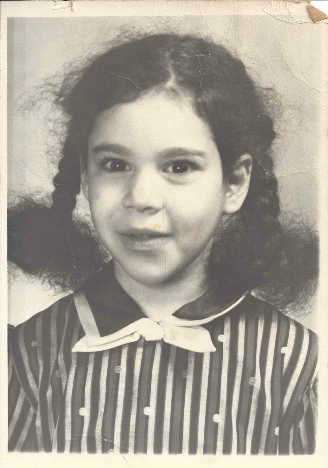 Mina in kindergarten, age 5.