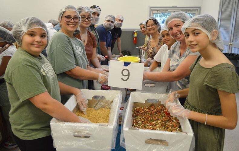 Food packing helps those in need