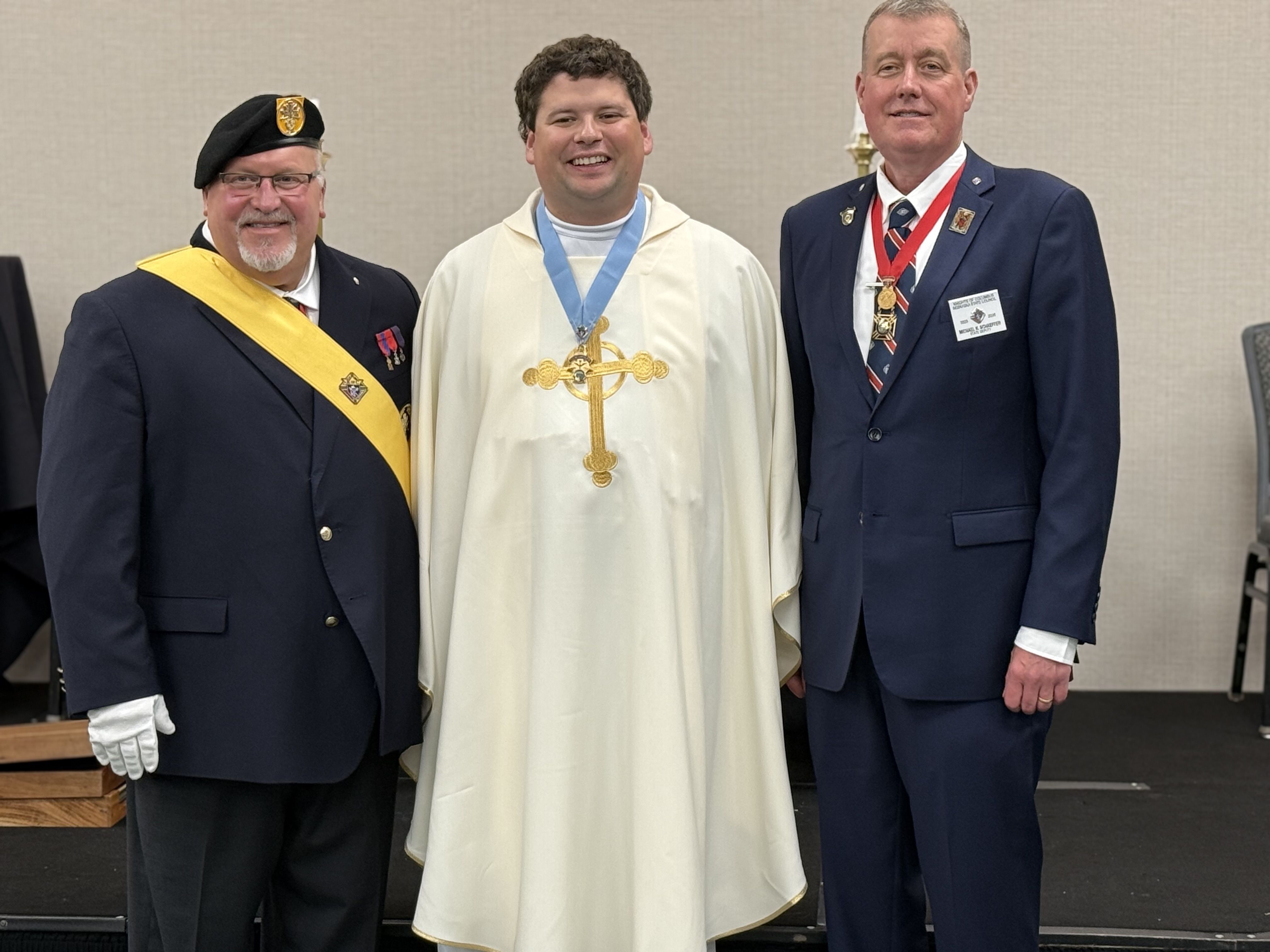 District Master Borytsky, State Chaplain Cremers and State Deputy Schaffer