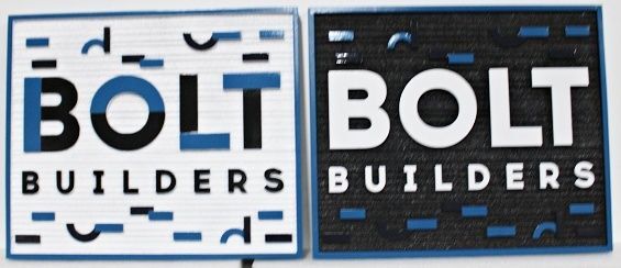 SC38127 - Carved and Sandblasted Sign for "Bolt Builders"