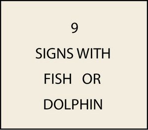 L21356 -  Signs with Fish or Dolphins 