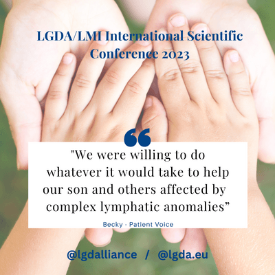 Becky's Journey at the 2023 LGDA/LMI International Scientific Conference on Complex Lymphatic Anomalies