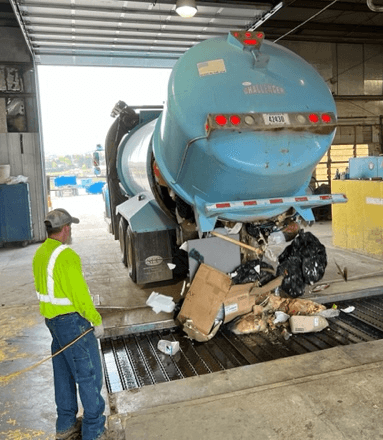 Emptying Load on Conveyor Belt