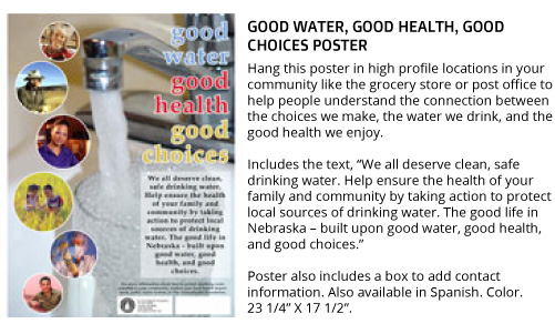 Good water. Good health. Good choices. (Poster)