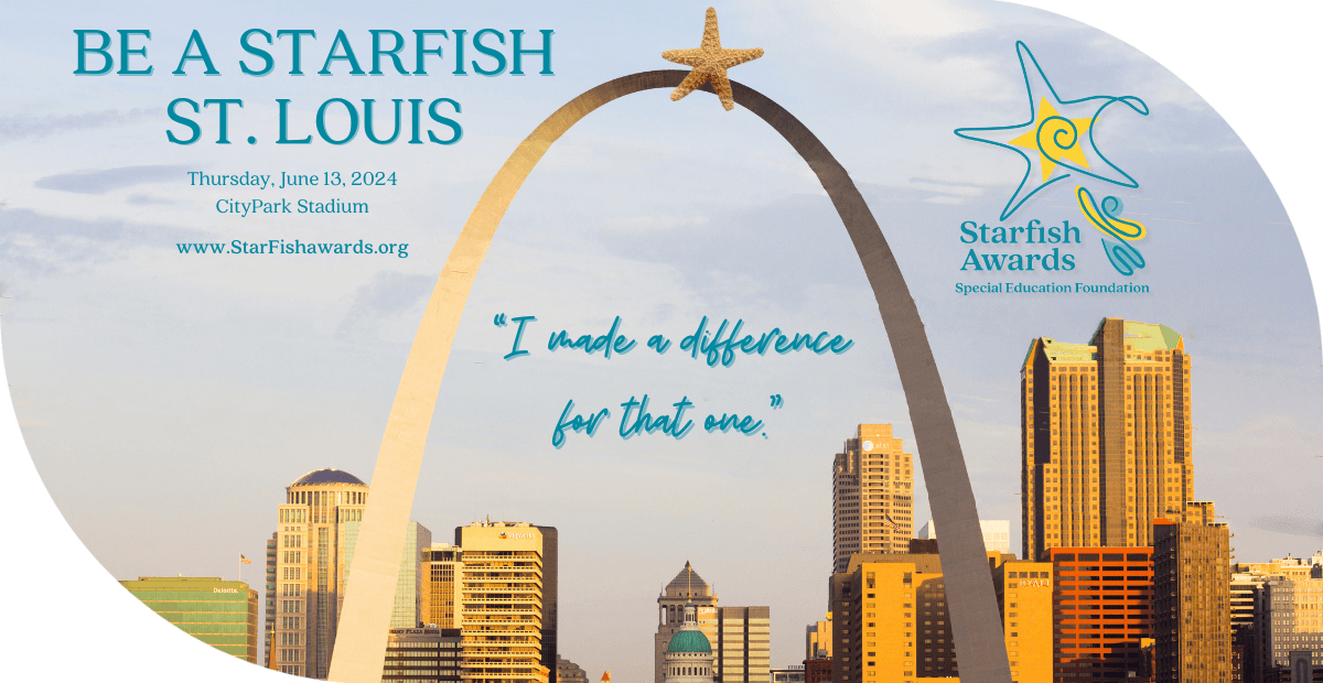 st. louis archwith a starfish on top