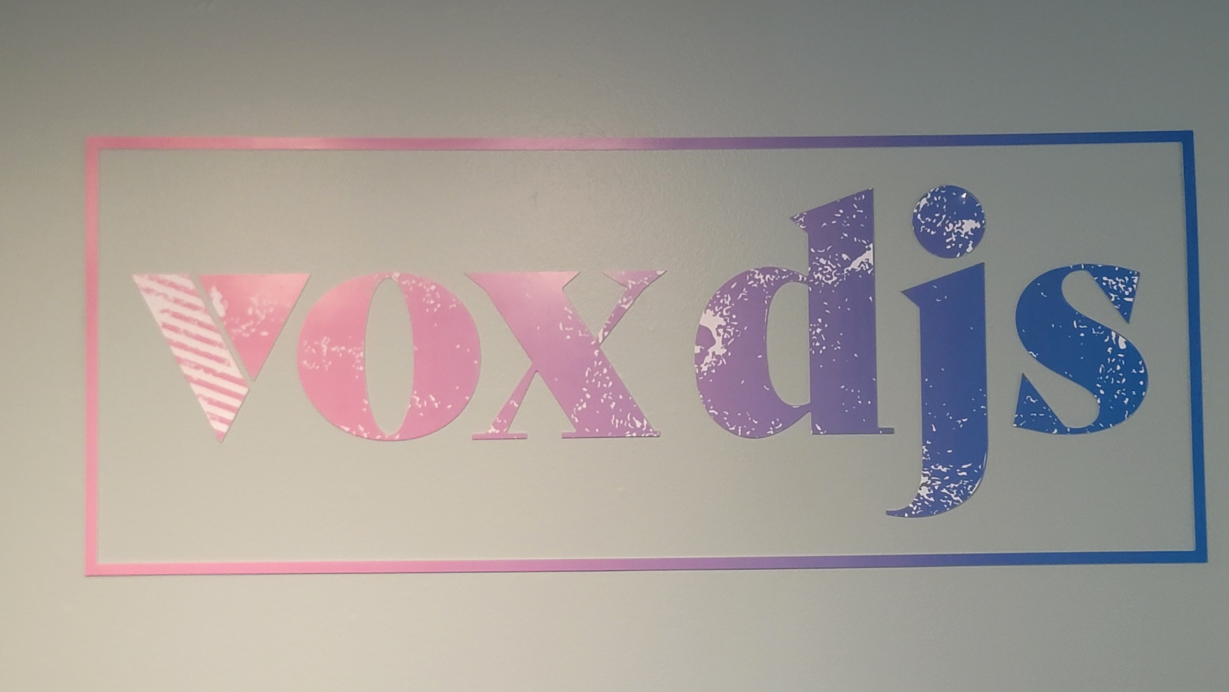 Acrylic lobby sign 