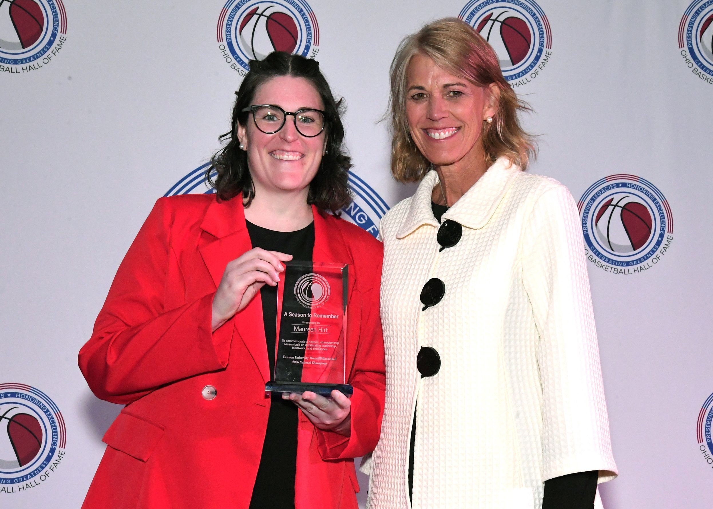 Denison University Head Coach Mo Hirt with Jeanne Arnzen Gulick