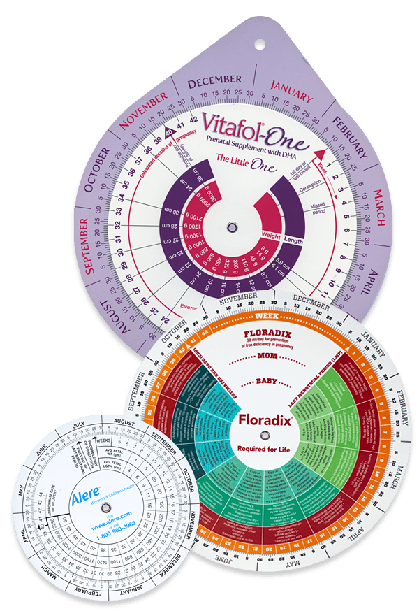 Pregnancy Due Date Calculator Wheel Charts