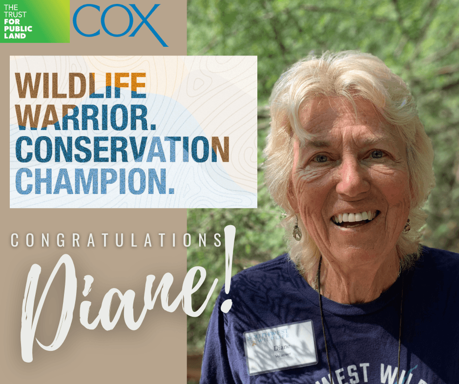 You did it! Volunteer Diane wins $60,000 for wildlife