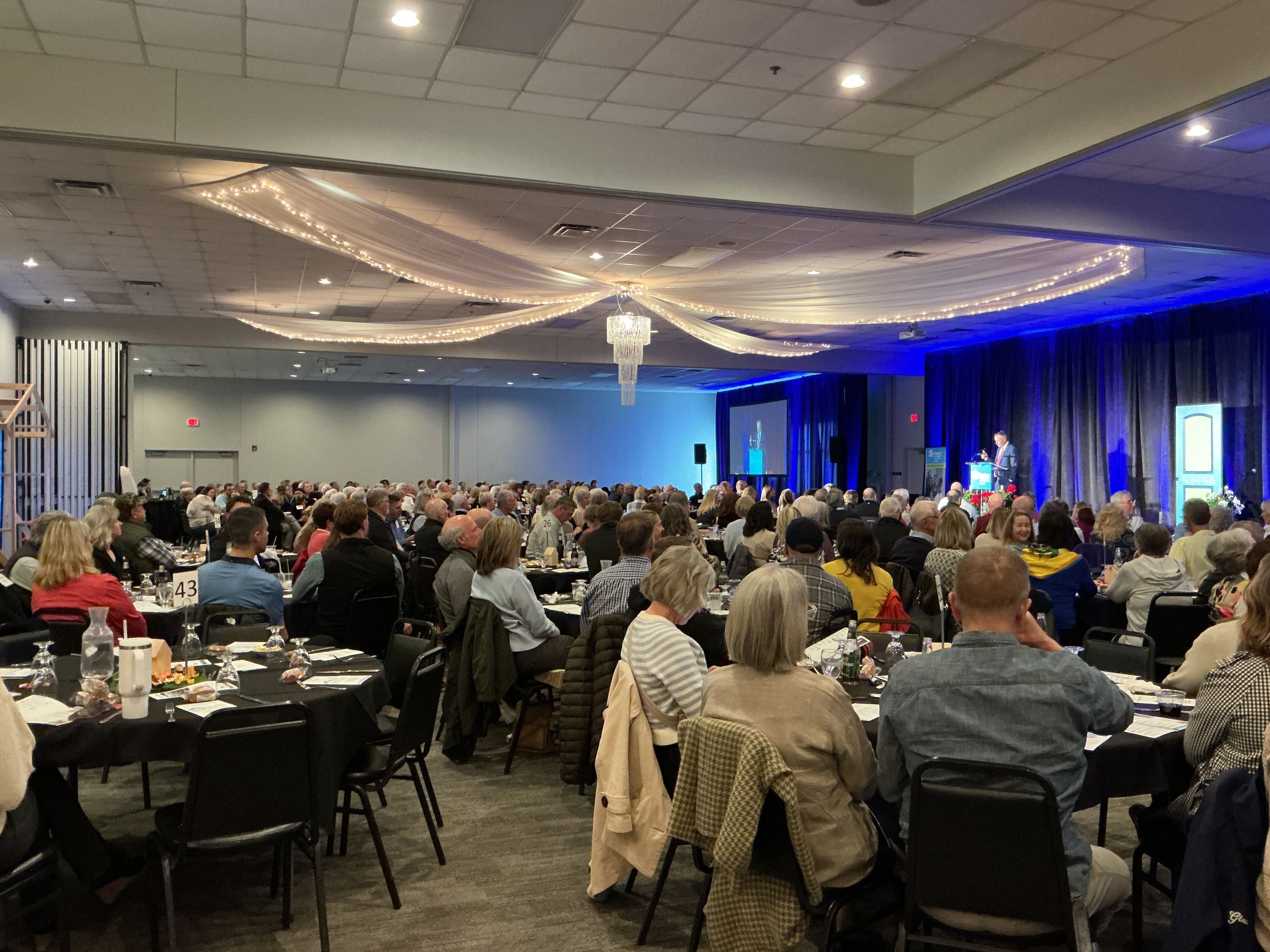 Group of people attending the Hard Hat Events