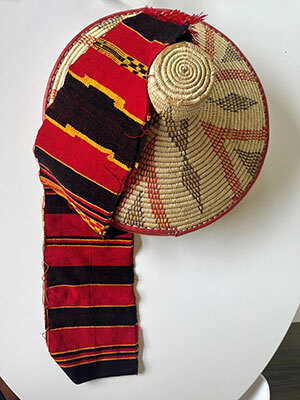 Hand Woven Scarf Made in Dorze Village — Black, Yellow, And Red Version 2