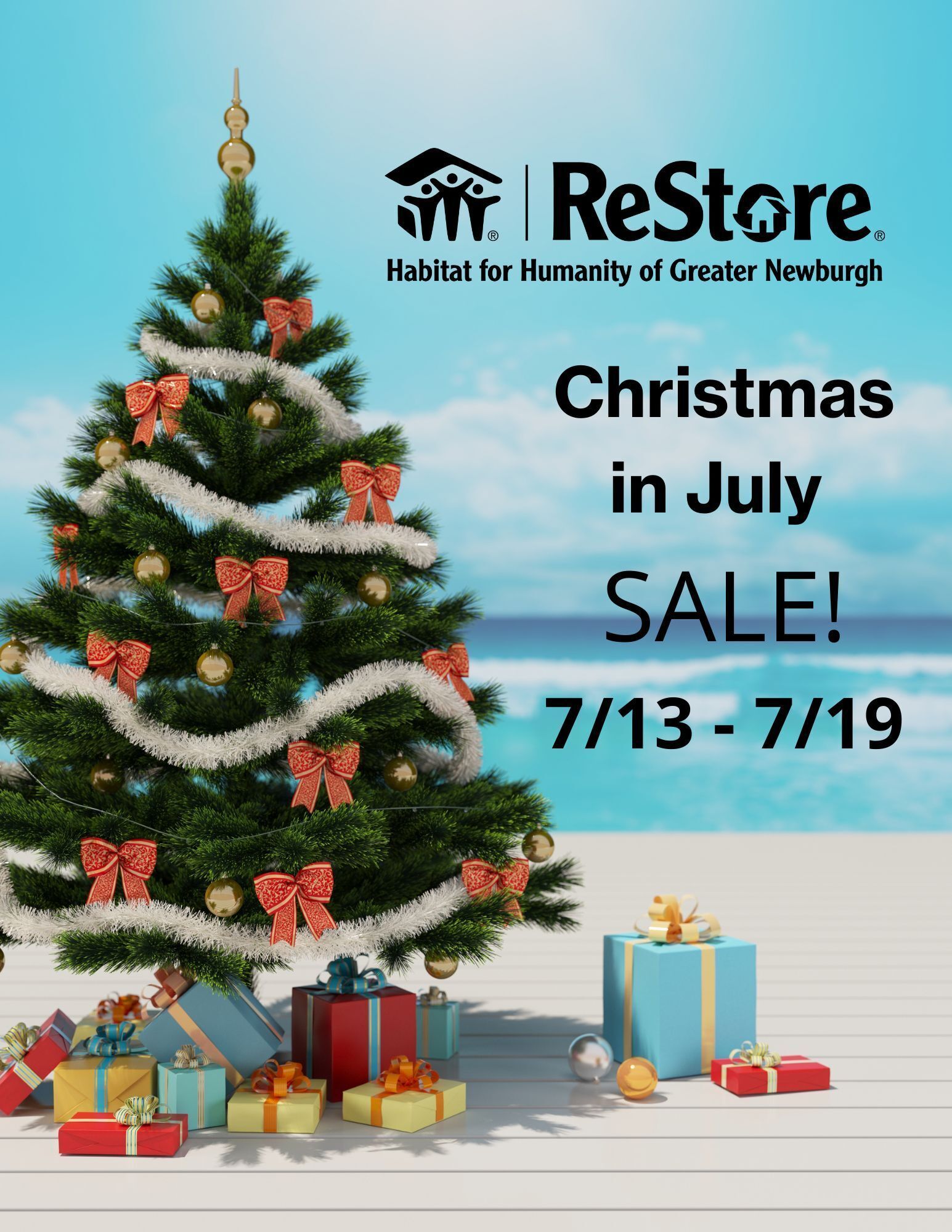 Christmas in July SALE at ReStore 7/13 - 7/19!