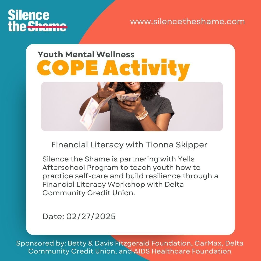 February 27th: Financial Literacy with Tionna Skipper Youth Cope Activity