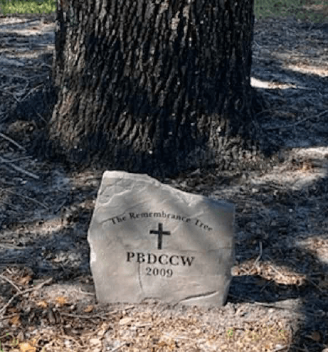 THE REMEMBRANCE TREE ceremony honors the deceased