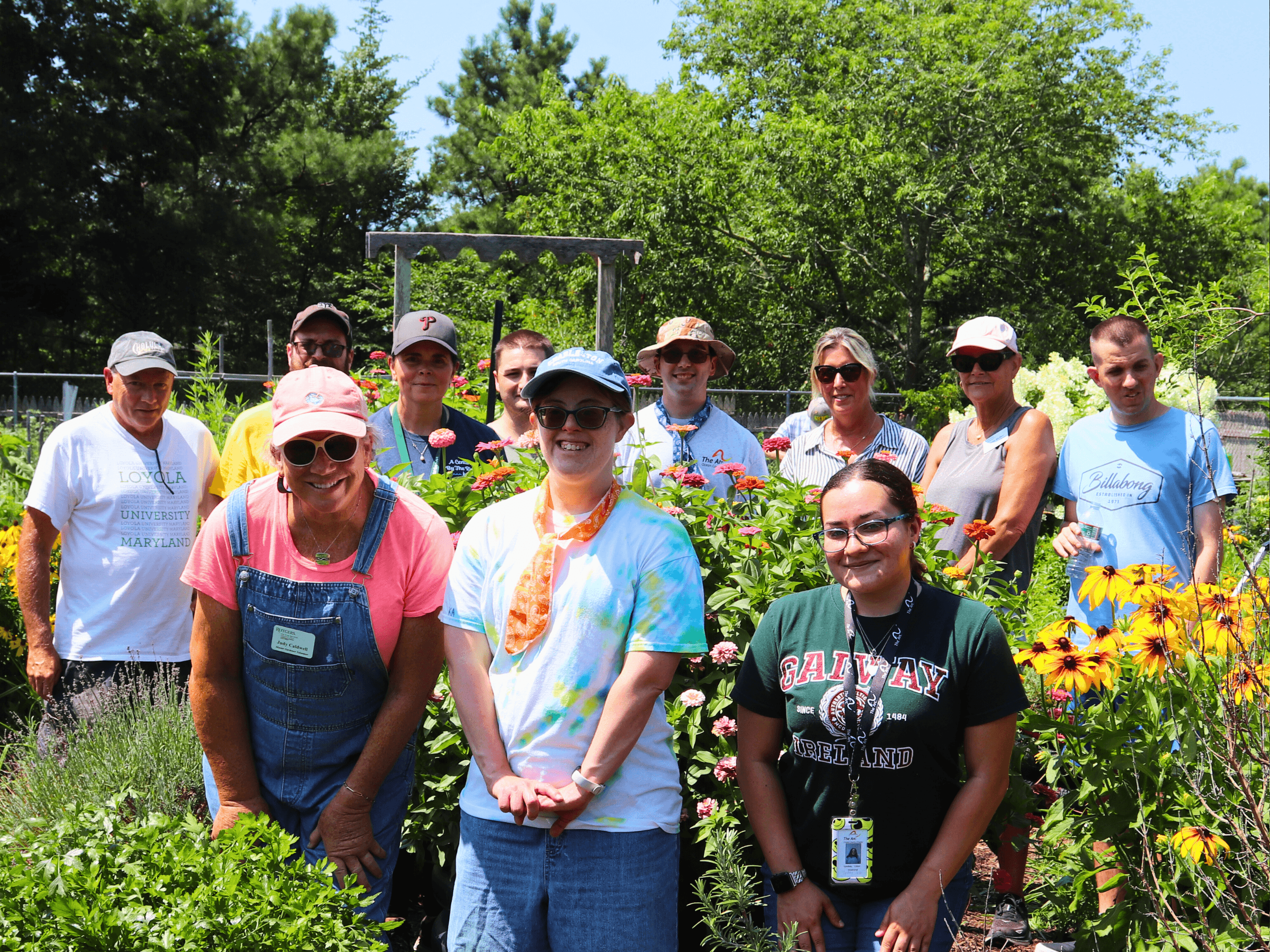 Participants gardening at Wrangle Brook