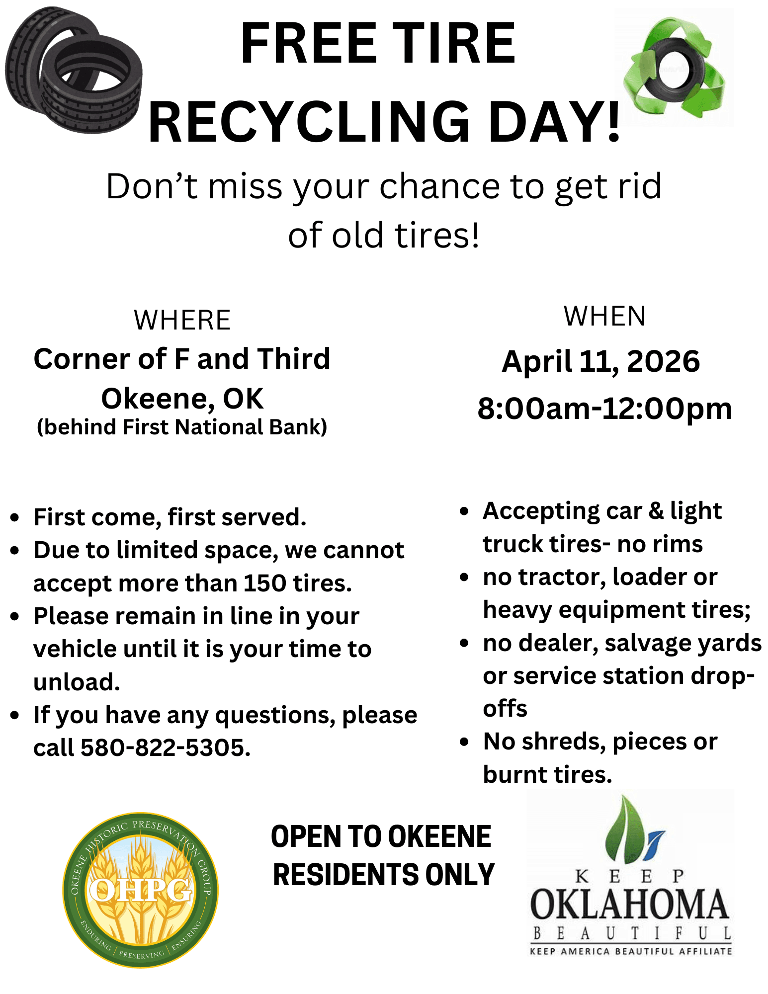 Tire Recycling Day!
