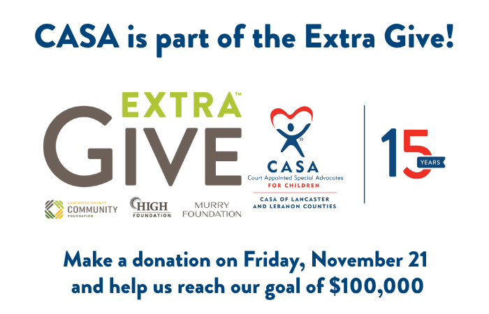 Help us reach our Extra Give goal!