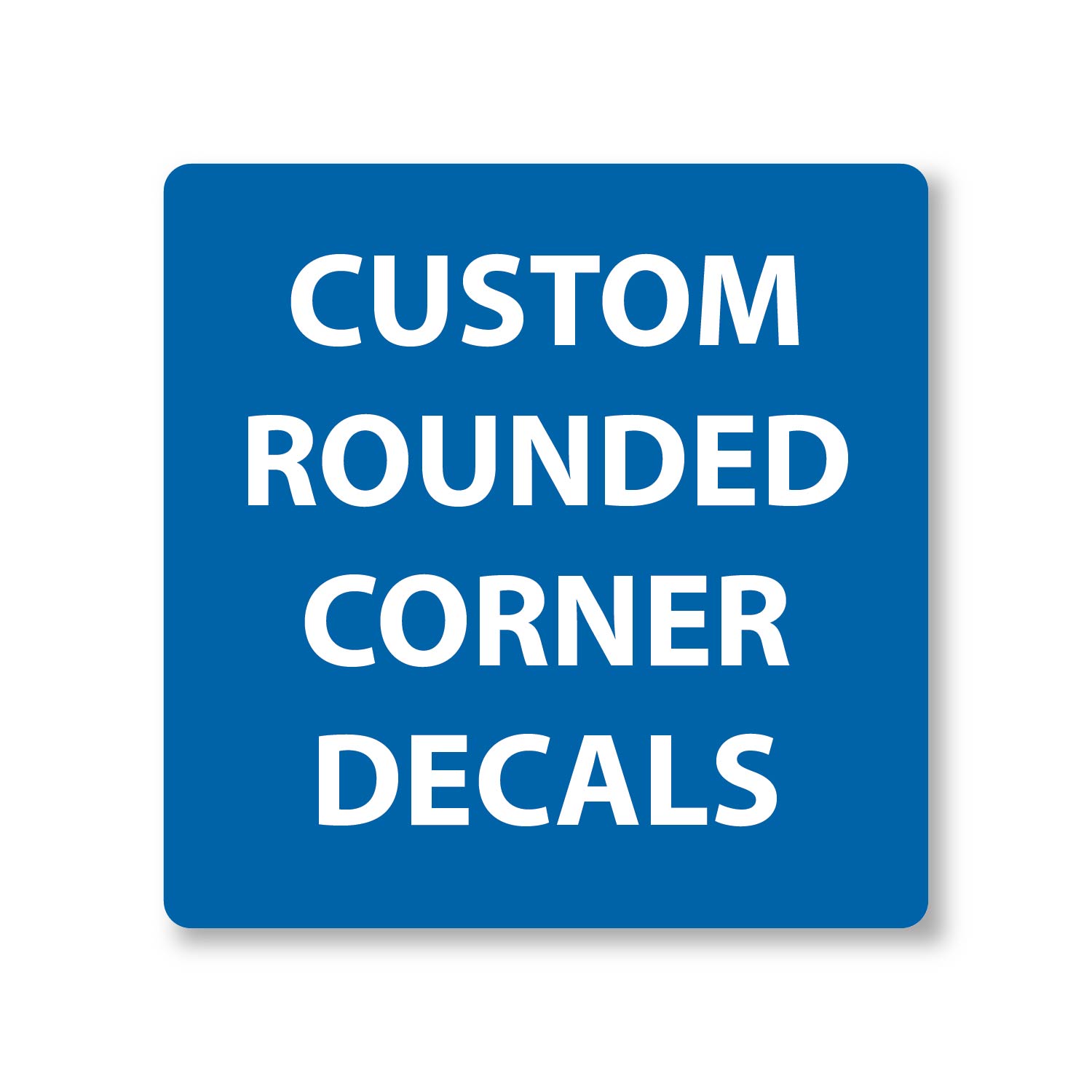 Square Decals with Rounded Corners