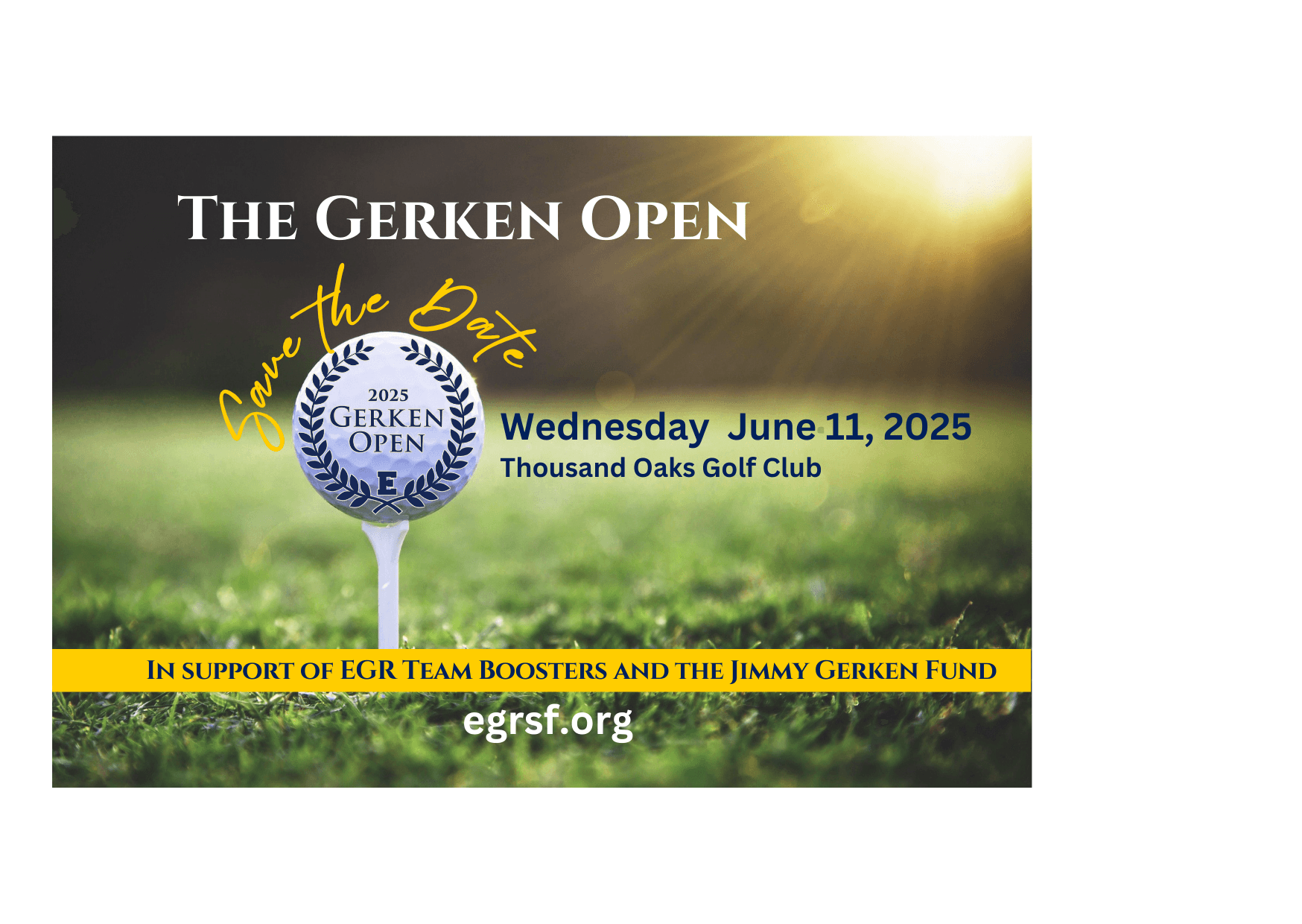 Save the Date for the Gerken Open 2025