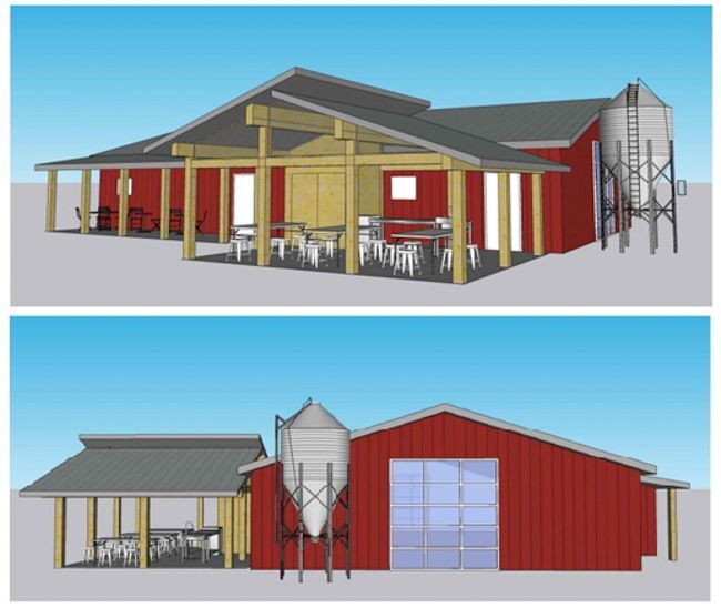 We see an architect's picture of what the new barn looks like when it is turned into the "Community Learning Center"