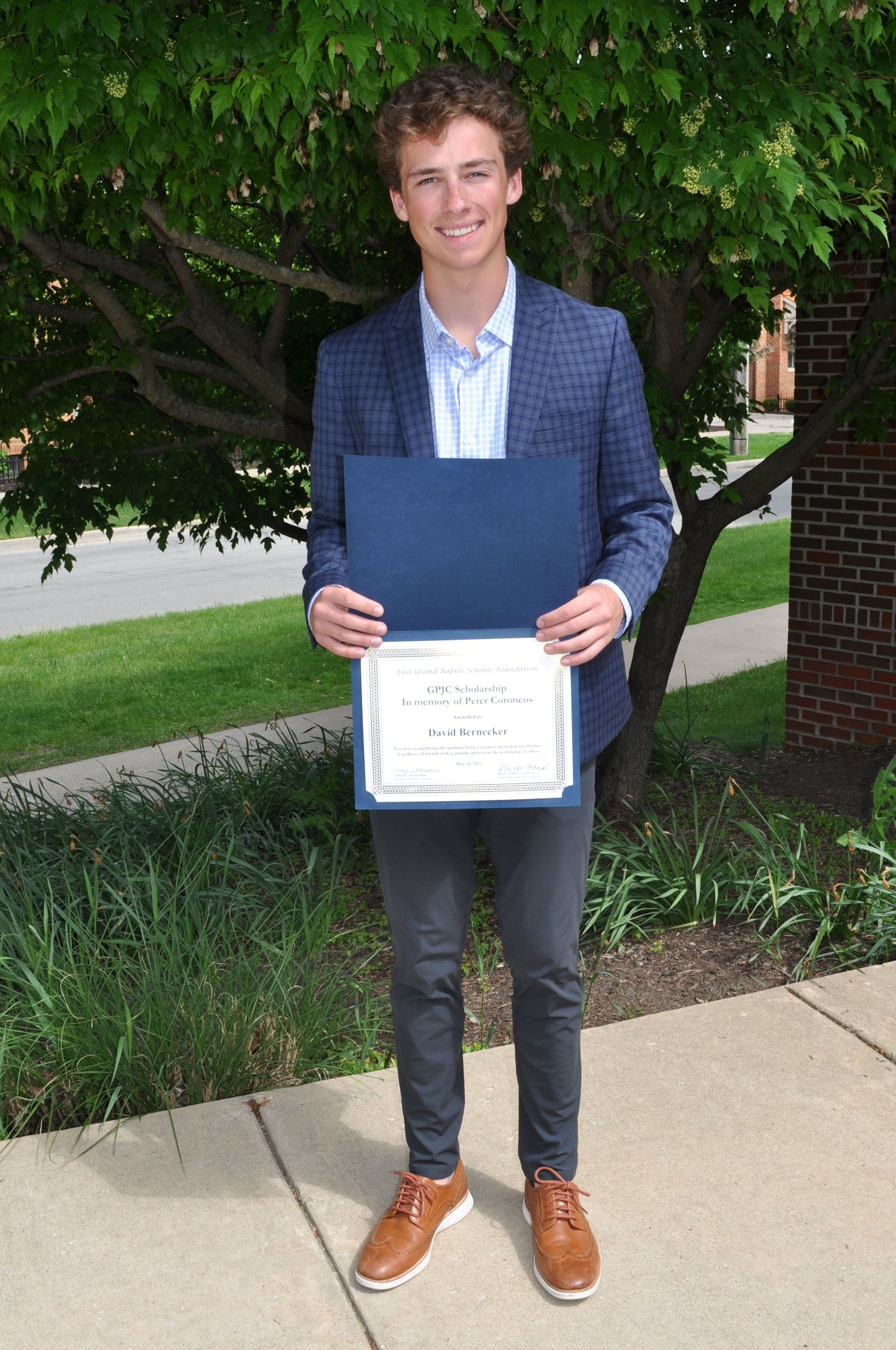 David Bernecker - GPJC Scholarship in Memory of Peter Coroneos