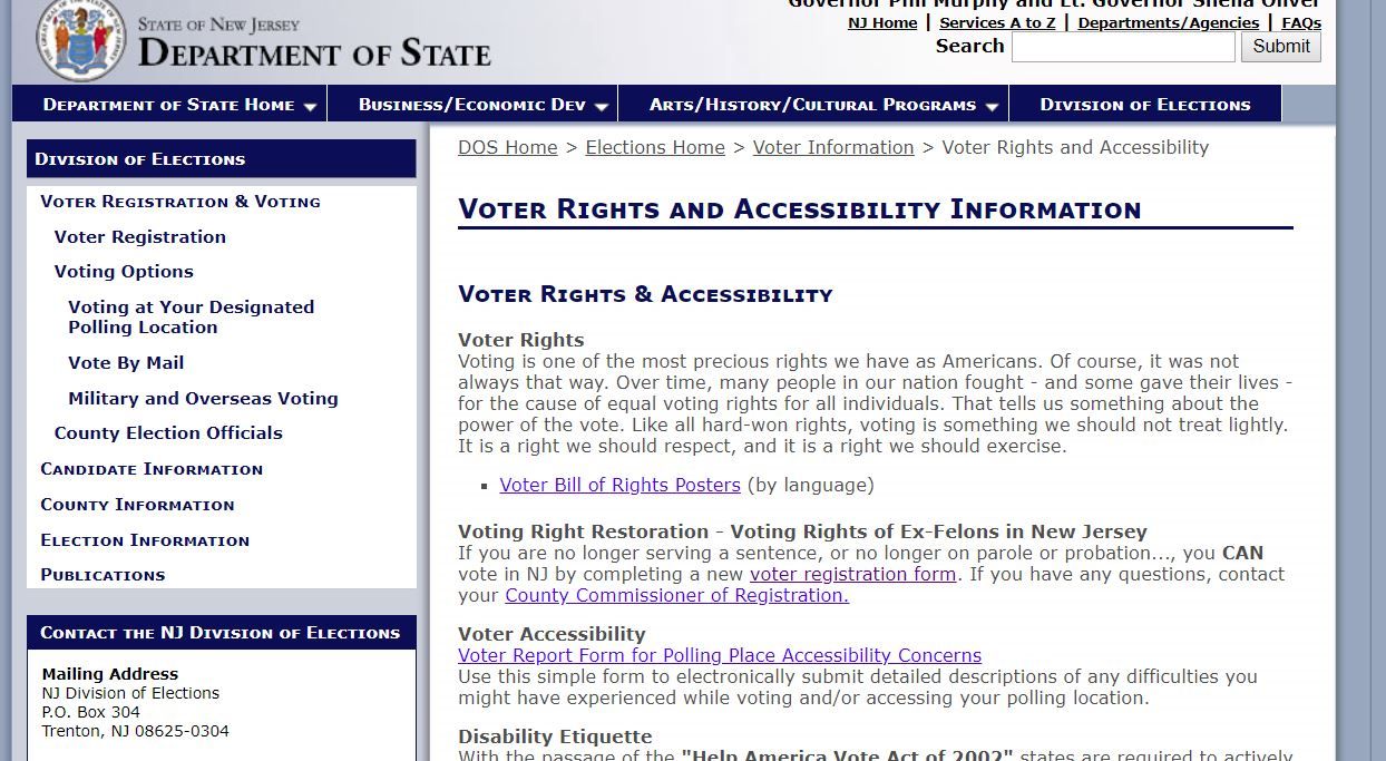 Voter Rights and Accessibility Information