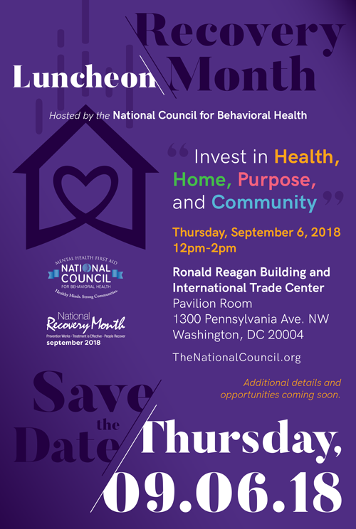 Recovery Month Luncheon - Hosted by The National Council on Behavioral Health