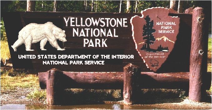 G16005 - Carved Wood National  Park Entrance Sign